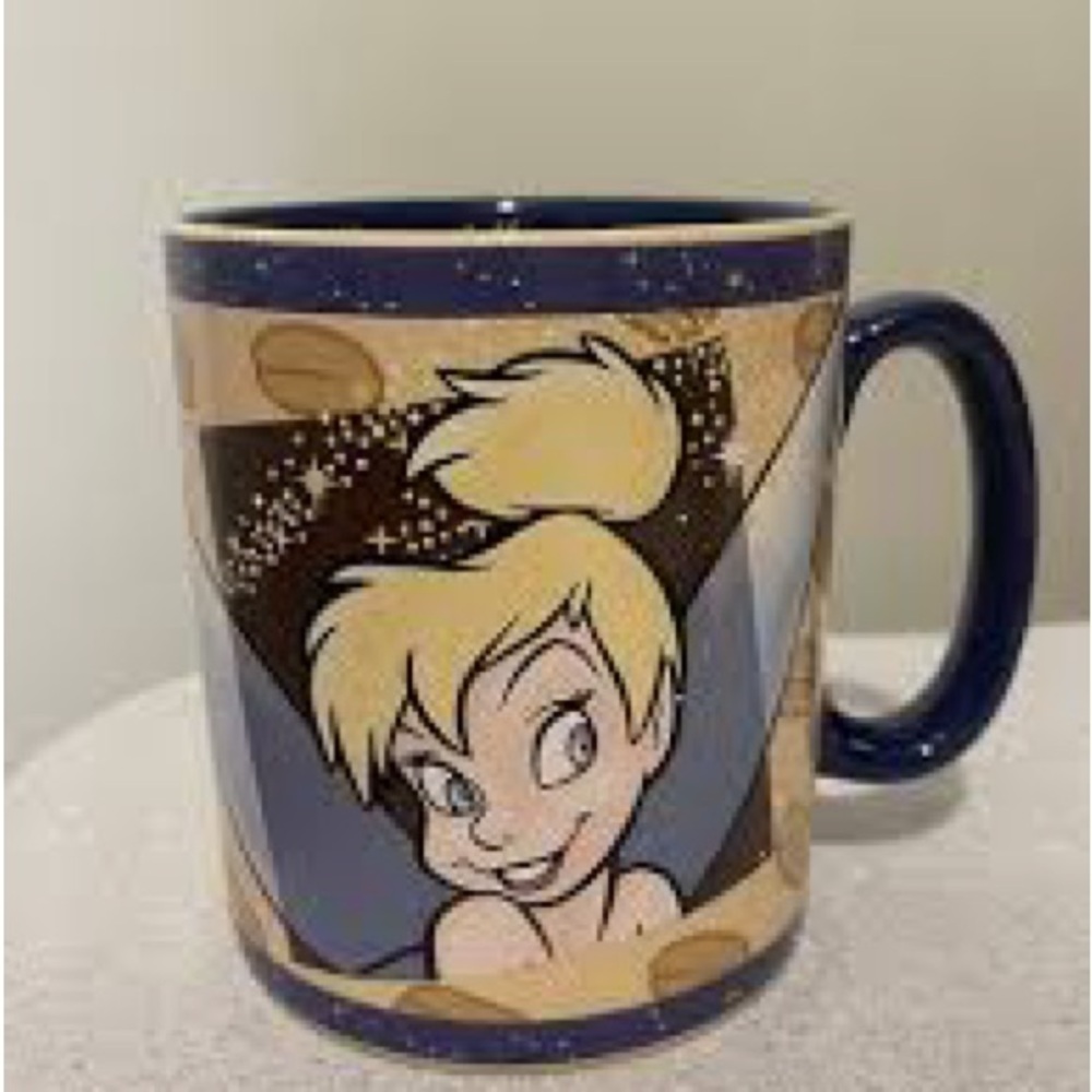 NWOT DISNEY Tinker Bell Magical Mornings Mug W/Painted Handle and Sharp Images - Picture 5 of 11